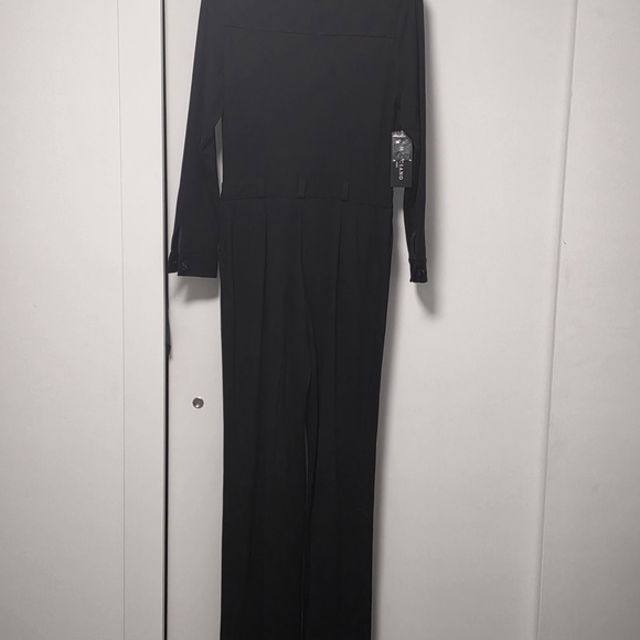 Marciano Classic Black Button-Up Jumpsuit - Picture 2 of 6